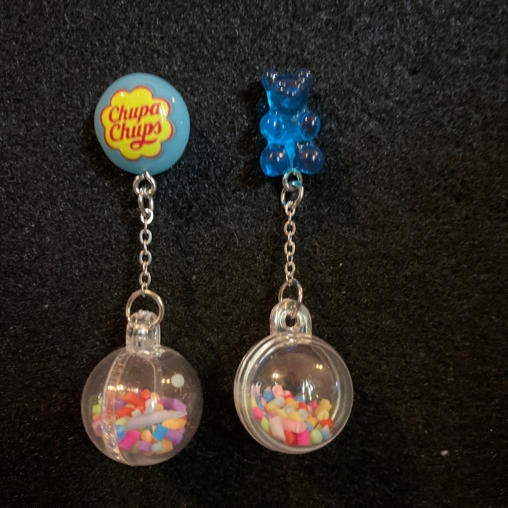 Gummy Bear Resin Candy Earrings